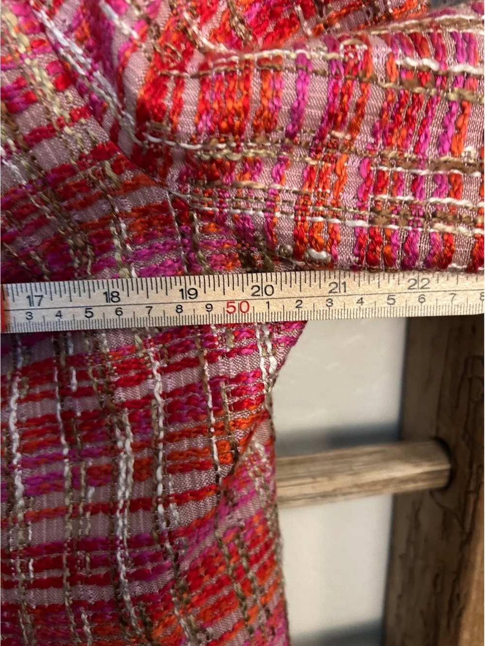 Chico's Women's Size 2 Pink Multi Tweed Lined Jacket Blazer